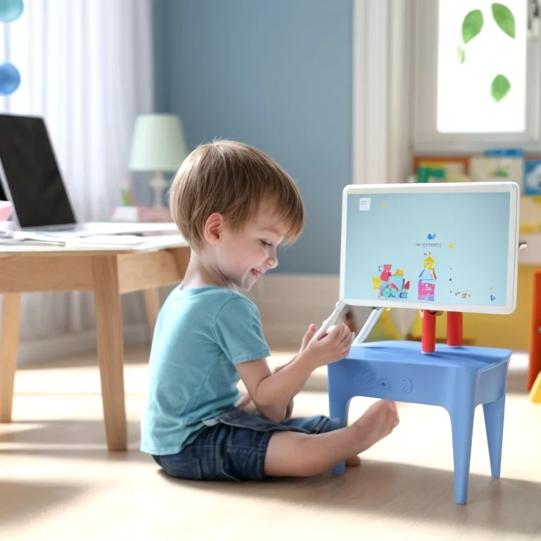 Glückliches Kind mit KidsOne-Tablet